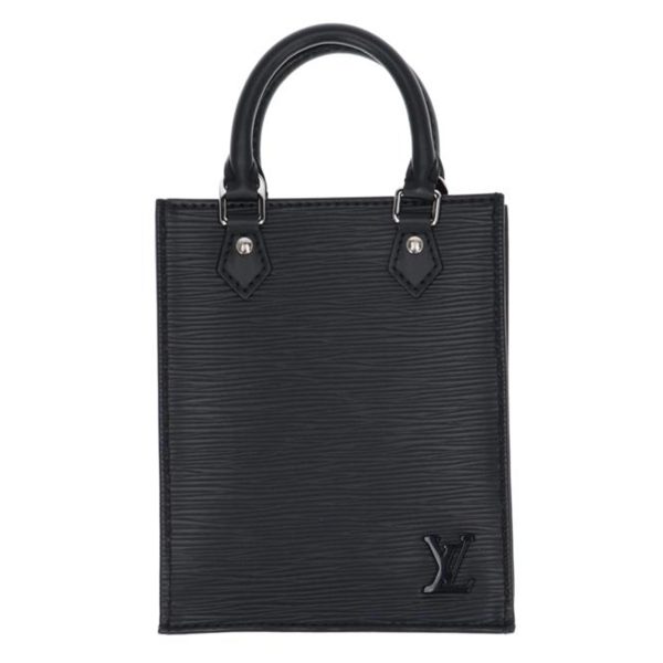 12215 1 Louis Vuitton Petite Sac Plat Epi Tote Bag Black