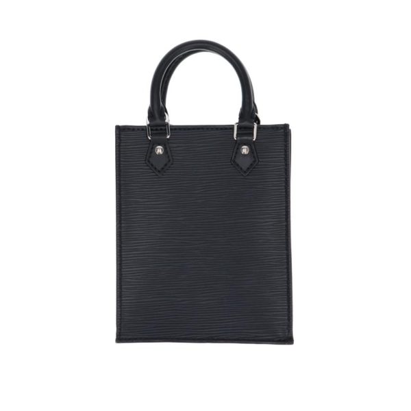 12215 2 Louis Vuitton Petite Sac Plat Epi Tote Bag Black