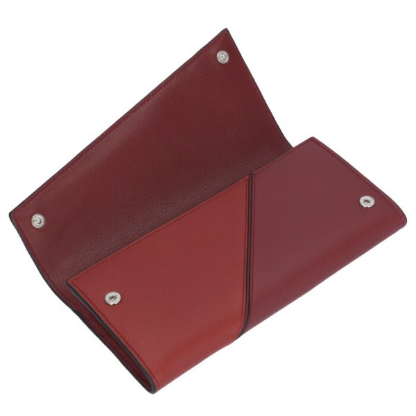 12230wt8000246968 4 LOEWE Puzzle Continental Wallet Dark Red