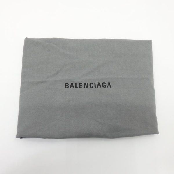 12249 6 Balenciaga Paper Zip Around Bag Black