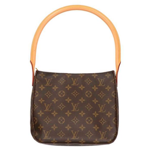 12280 1 Louis Vuitton Looping MM Monogram Shoulder Bag Brown