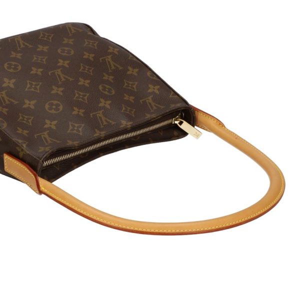 12280 3 Louis Vuitton Looping MM Monogram Shoulder Bag Brown