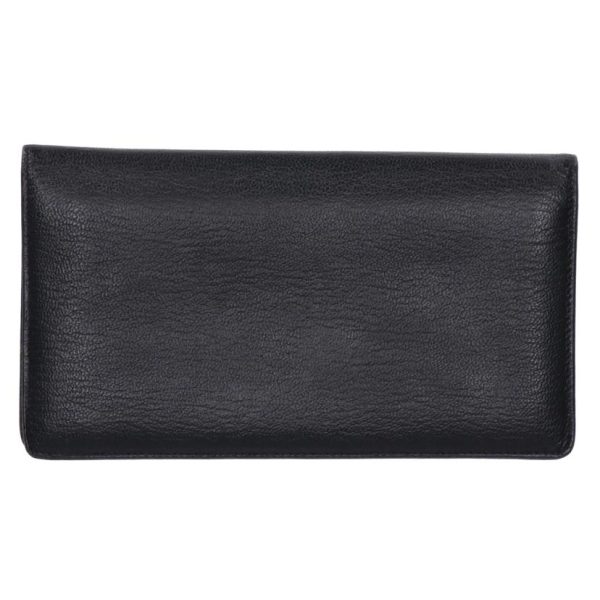 12295 2 Chanel Bi Fold Wallet Black