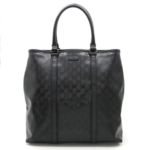 12330406 1 Gucci GG Implement Tote Bag PVC Leather Black