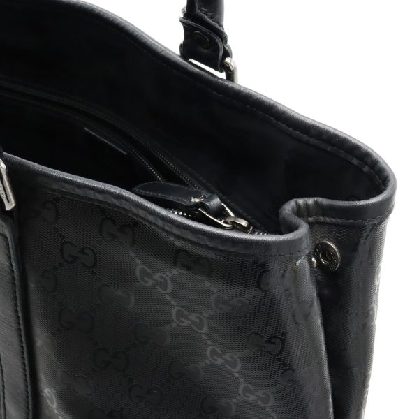 12330406 6 Gucci GG Implement Tote Bag PVC Leather Black