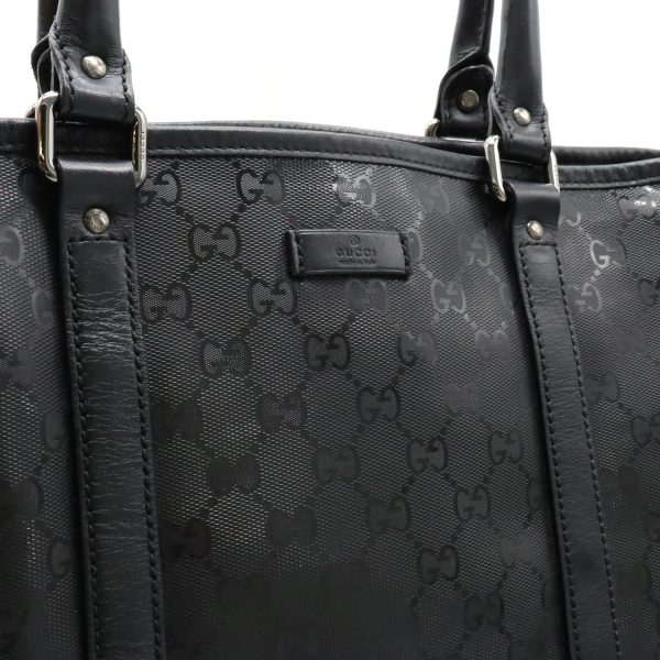 12330406 7 Gucci GG Implement Tote Bag PVC Leather Black