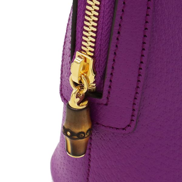 12350550 4 Gucci Diana Bamboo Mini Tote Bag Leather Purple