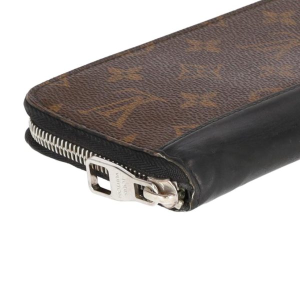 12352 3 Louis Vuitton Zippy Wallet Vertical Monogram Macassar Brown