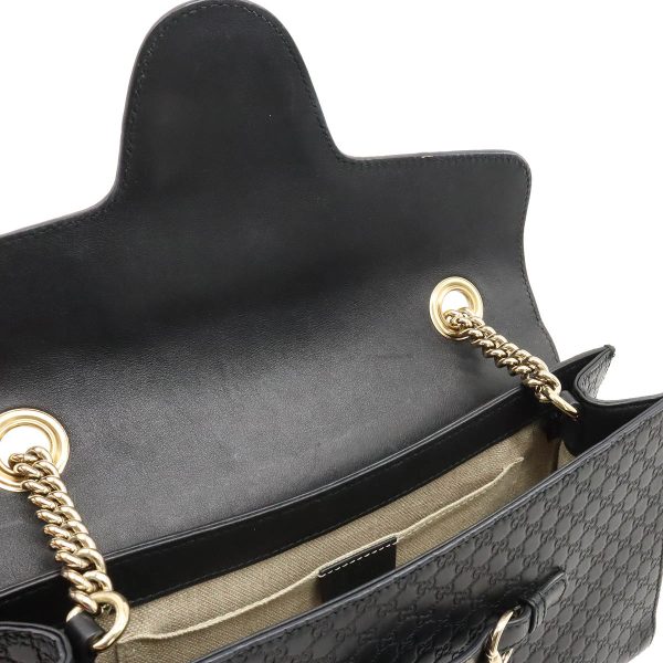 12381065 5 Gucci Micro Guccisima Emily Shoulder Bag Leather Black