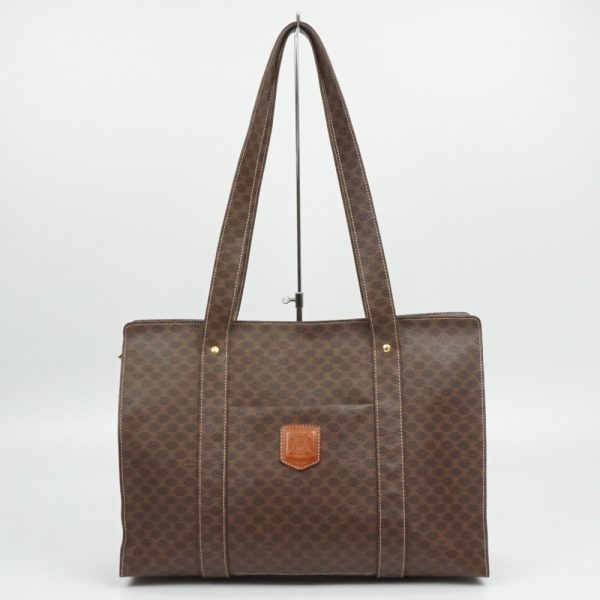 1240002044911 1 Celine Macadam Pattern Tote Bag Dark Brown