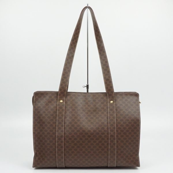 1240002044911 2 Celine Macadam Pattern Tote Bag Dark Brown