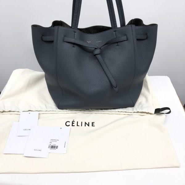 1240017629536 1 1 Celine Cabas Phantom Tote Bag Navy