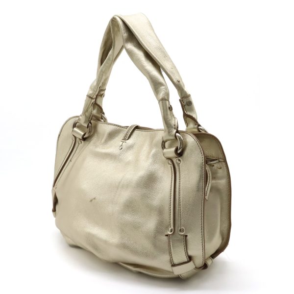 12400742 2 Celine Metallic Leather Tote Gold