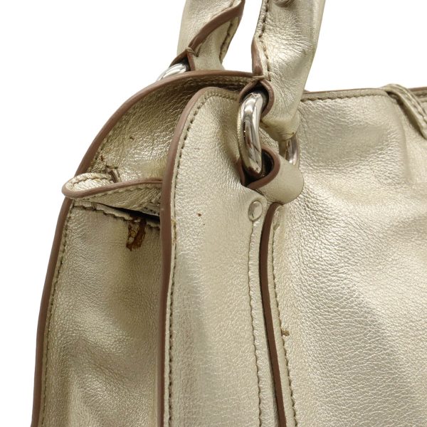 12400742 7 Celine Metallic Leather Tote Gold