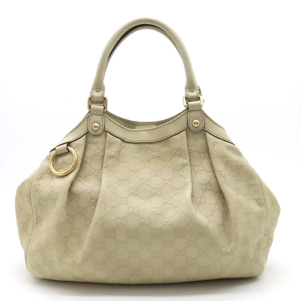 12400868 1 Gucci Guccisima Leather Tote Ivory