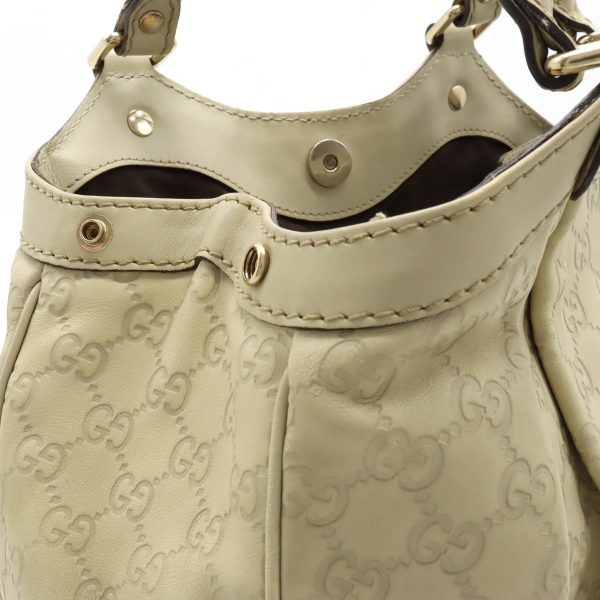 12400868 6 Gucci Guccisima Leather Tote Ivory