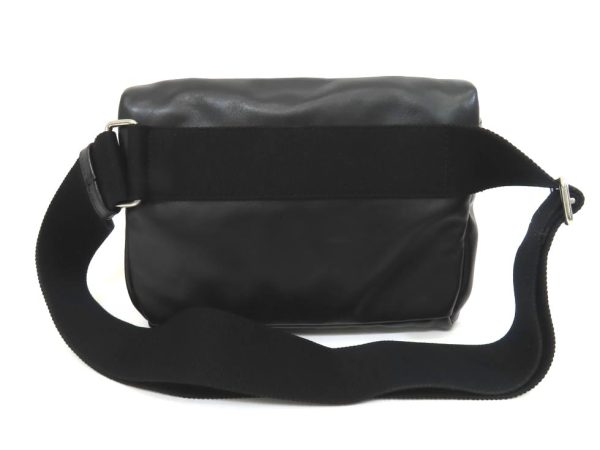 1240102007 02 Saint Laurent Leather Pouch Bag Black