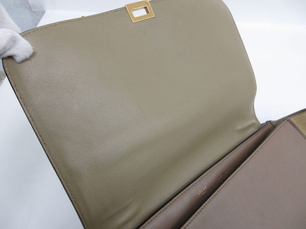 1240603045806 10 Celine Macadam Coated Canvas Shoulder Bag Brown