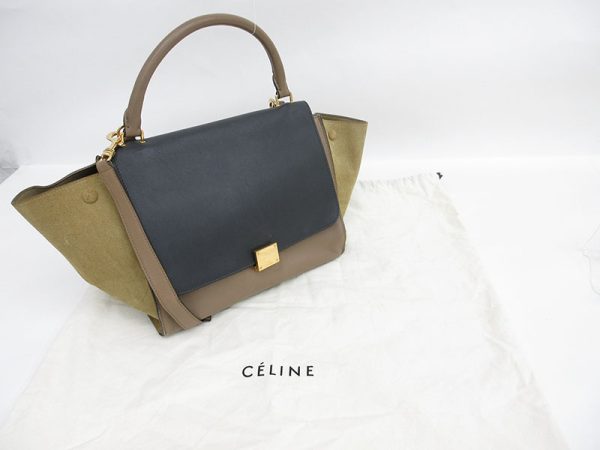 1240603045806 13 Celine Macadam Coated Canvas Shoulder Bag Brown