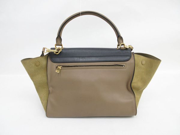 1240603045806 2 Celine Macadam Coated Canvas Shoulder Bag Brown