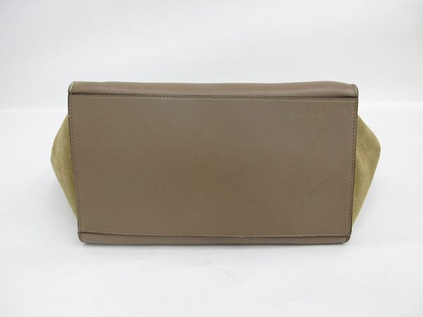 1240603045806 4 Celine Macadam Coated Canvas Shoulder Bag Brown