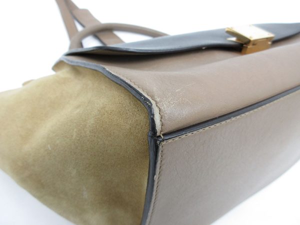 1240603045806 5 Celine Macadam Coated Canvas Shoulder Bag Brown