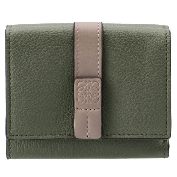 12412ab4100513995 1 LOEWE Trifold Wallet Green