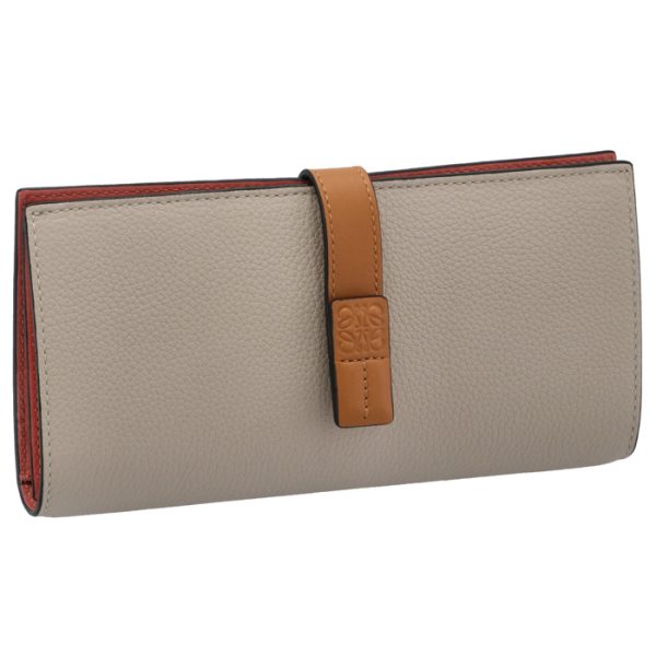 12412s4000512463 LOEWE Large Vertical Wallet Beige