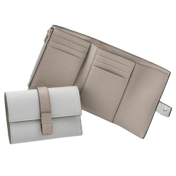 12412s8600511768 LOEWE Small Vertical Wallet Gray