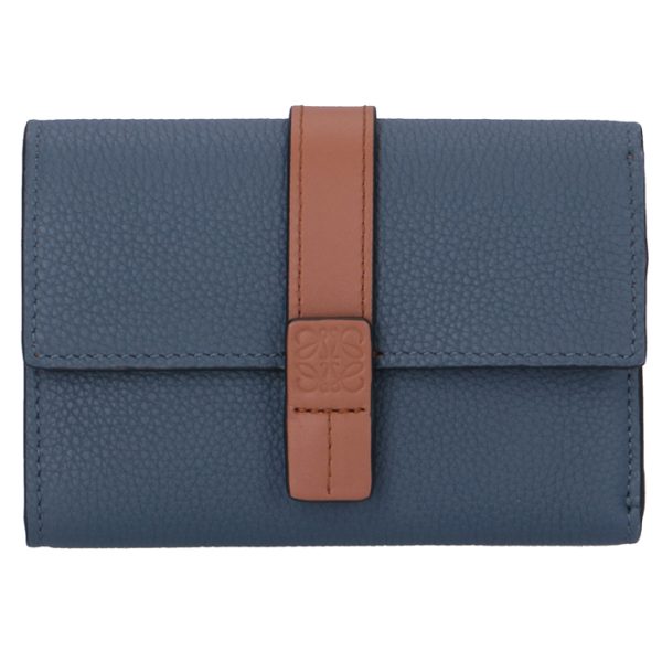 12412s8600516491 1 LOEWE Small Vertical Wallet Blue Bicolor