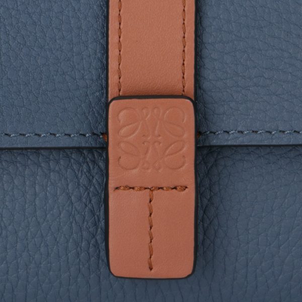 12412s8600516491 3 LOEWE Small Vertical Wallet Blue Bicolor