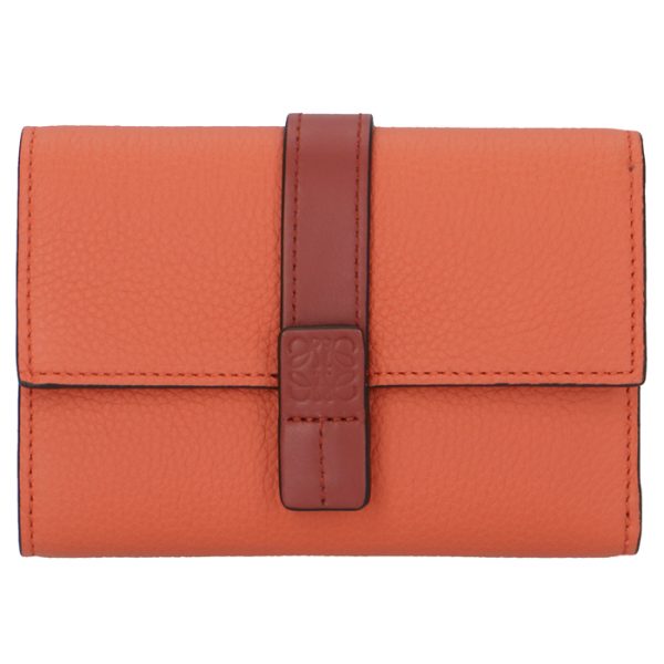 12412s8600516977 1 LOEWE Small Vertical Wallet Orange Bicolor