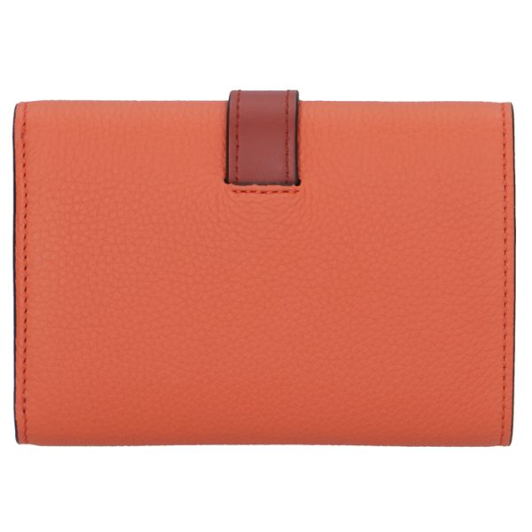 12412s8600516977 2 LOEWE Small Vertical Wallet Orange Bicolor