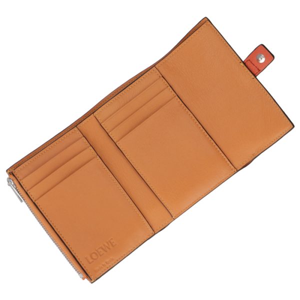 12412s8600516977 4 LOEWE Small Vertical Wallet Orange Bicolor