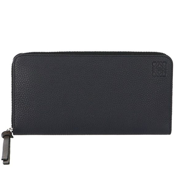 12412u0300515605 1 LOEWE Zip Around Wallet Midnight Blue Black