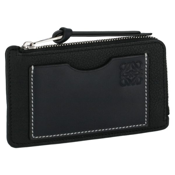 12412u0400511100 LOEWE Bicolor Coin Card Holder Black