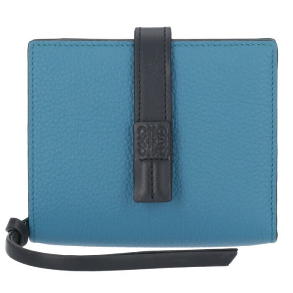 12412z4400514977 1 LOEWE Compact Zip Wallet Blue