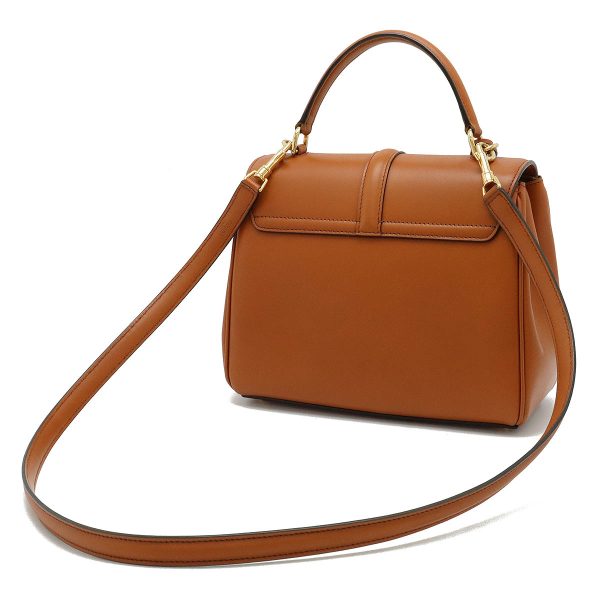 12420296 2 Celine Small 16 Saise Handbag Calfskin Tan Brown Gold