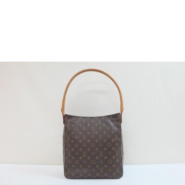 12429 2 Louis Vuitton Looping Monogram Bag Brown