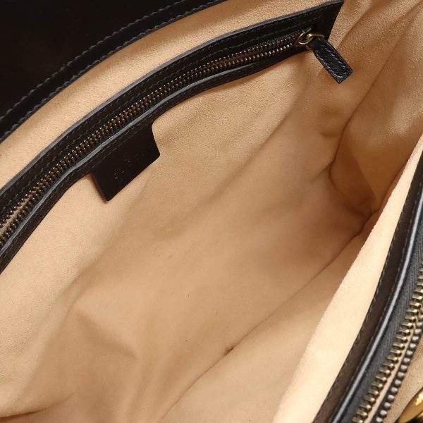 12430921 5 Gucci Diana Bamboo Top Handle Tote Bag Leather Black