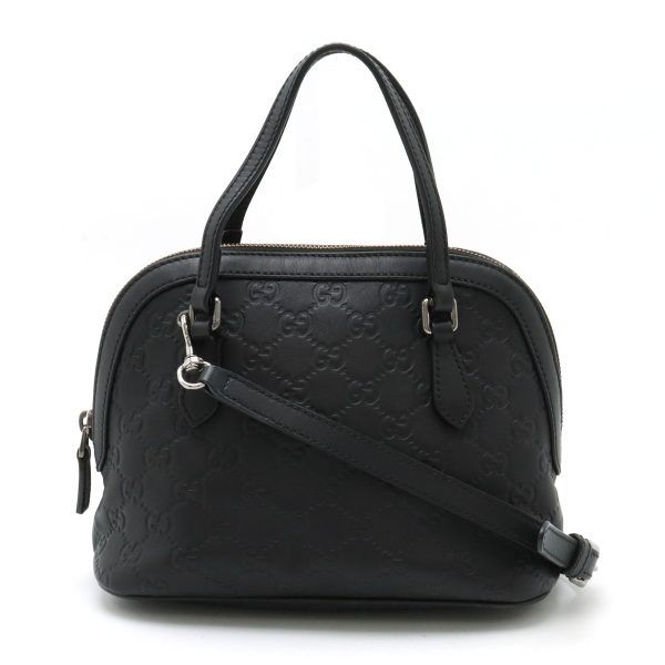 12440171 1 Gucci Mini Leather Shoulder Bag Black