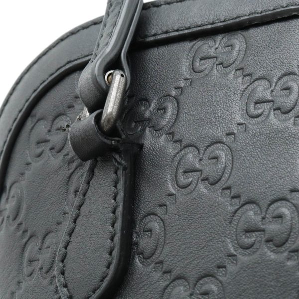 12440171 6 Gucci Mini Leather Shoulder Bag Black