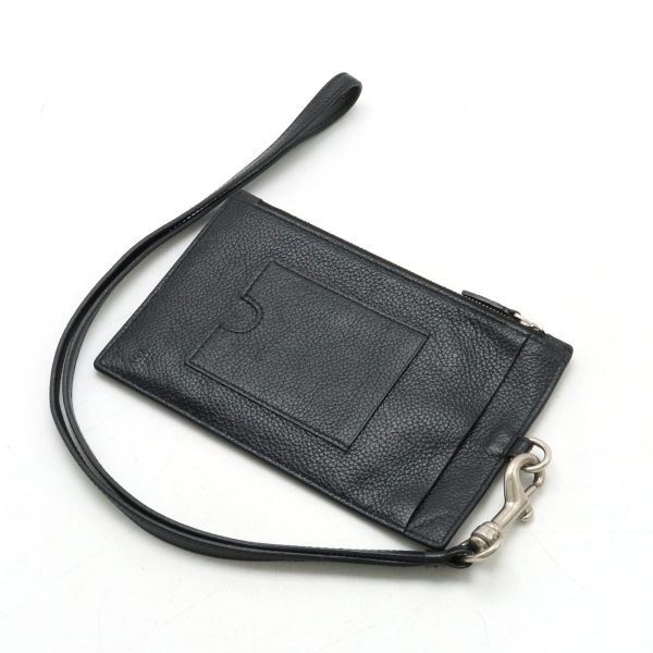 12440397 2 Balenciaga Leather Coin Case Black