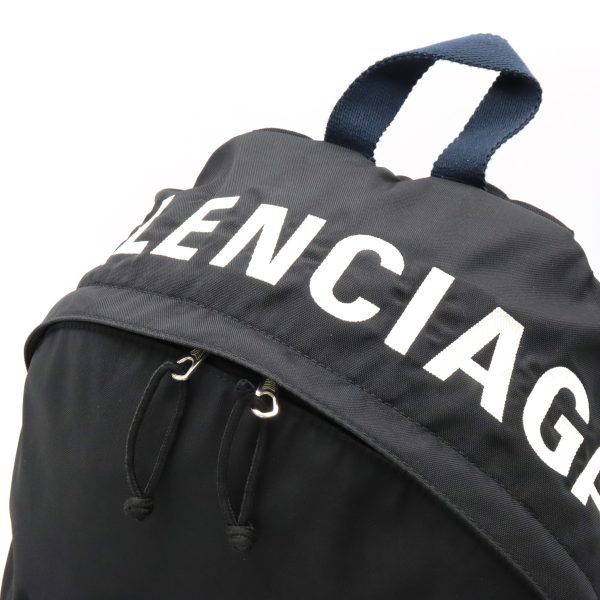 12450165 5 Balenciaga Wheel Backpack Nylon Black