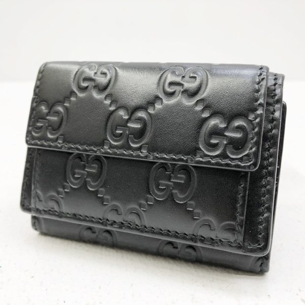 125 20220826 a 3 01 Gucci Avale Tri Fold Wallet Guccisima Line