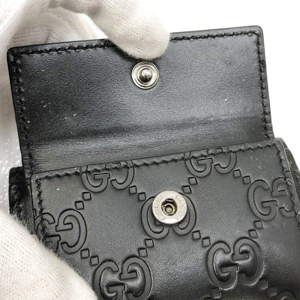 125 20220826 a 3 06 Gucci Avale Tri Fold Wallet Guccisima Line