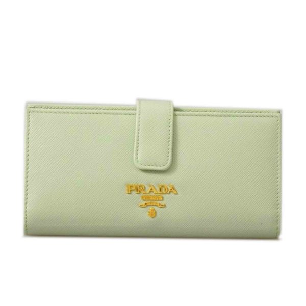 12517 1 Prada Bi Fold Long Wallet Bag Black