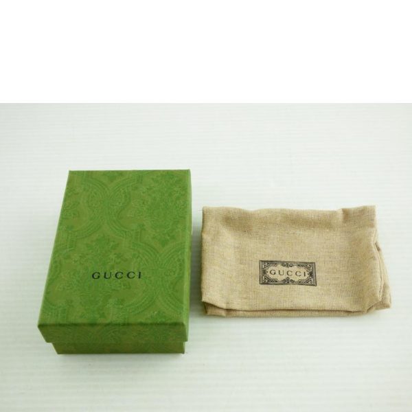 12541 7 Gucci GG Marmont 6 Key Case Black