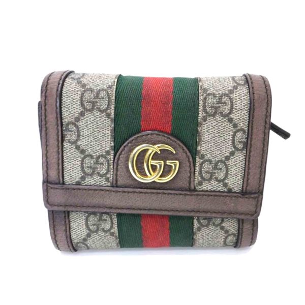 12617 1 Gucci GG Supreme Compact Wallet