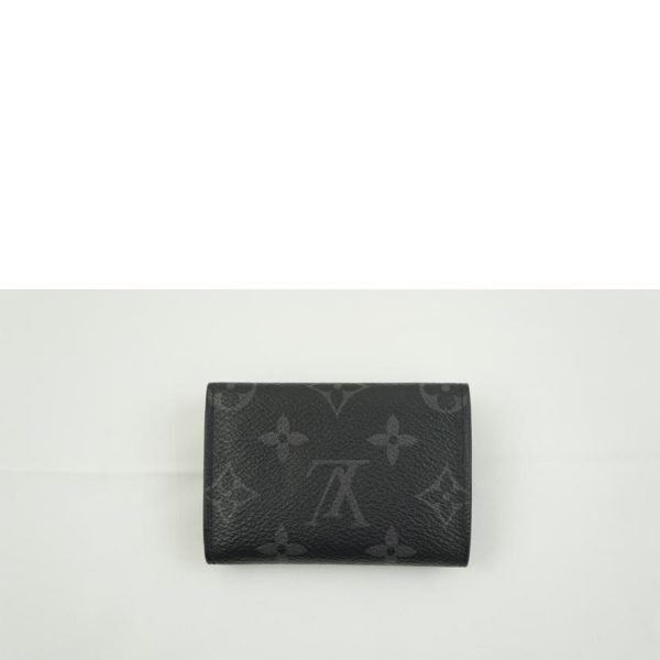 12775 2 Louis Vuitton Discovery Compact Wallet Monogram Eclipse Bag Black